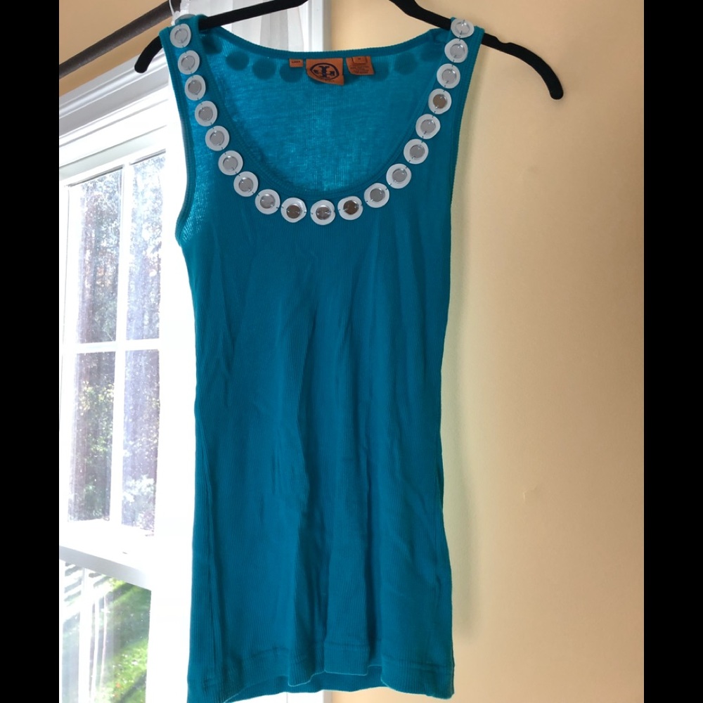 Tory Burch embellished tank top M